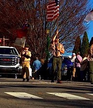 The town of Franklin officially rang in the holiday season Sunday, Nov. 27 with its annual Christmas parade.
Mandatory Credit:	WLOS