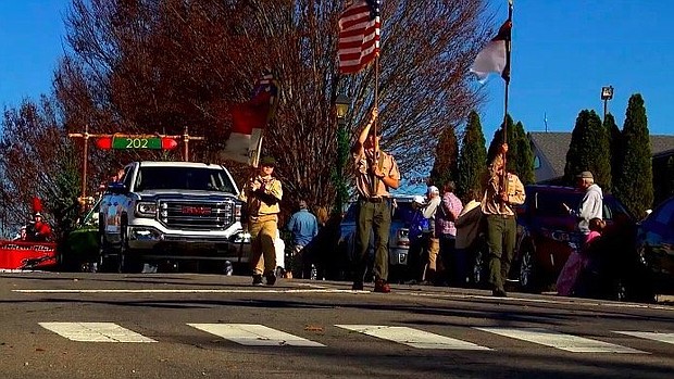 The town of Franklin officially rang in the holiday season Sunday, Nov. 27 with its annual Christmas parade.
Mandatory Credit:	WLOS