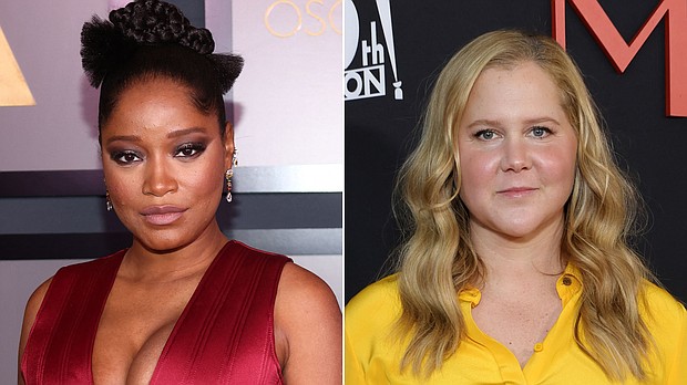 Keke Palmer (left) and Amy Schumer are seen here in a split image.
Mandatory Credit:	Getty