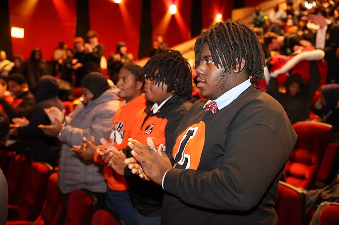 Young men of color from different Chicago High Schools attended the His Summit, which was hosted by Project SWISH. PHOTO PROVIDED BY MY BROTHER’S KEEPER ALLIANCE.