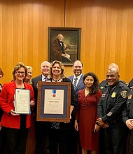 Harris County District Attorney Kim Ogg, HPD Chief Troy Finner, and those of the DA Office