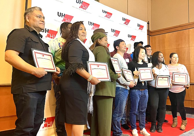 UNITE HERE Chicago Hospitality Institute Culinary Apprenticeship Program hosted its first graduation ceremony. PHOTO PROVIDED BY UNITE HERE CHICAGO.
