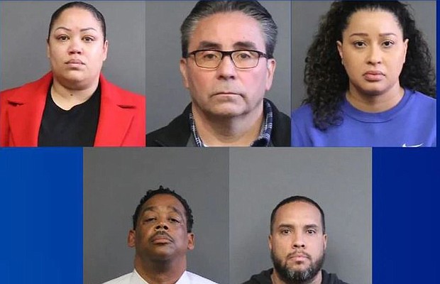 Five officers involved in the paralysis of a New Haven man who was in the back of a police van have been charged, according to state police.
Mandatory Credit:	New Haven Police Department/WFSB