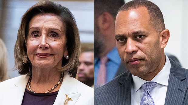 House Democrats pick Hakeem Jeffries to succeed Nancy Pelosi, the first Black lawmaker to lead a party in Congress.
Mandatory Credit:	Tom Williams/CQ Roll Call/AP