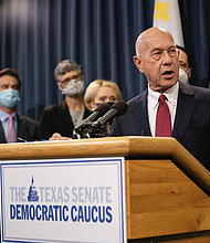 State Sen. John Whitmire, D-Houston, told supporters on Wednesday he plans to run for mayor of Houston in 2023. Credit- Sophie Park/The Texas Tribune