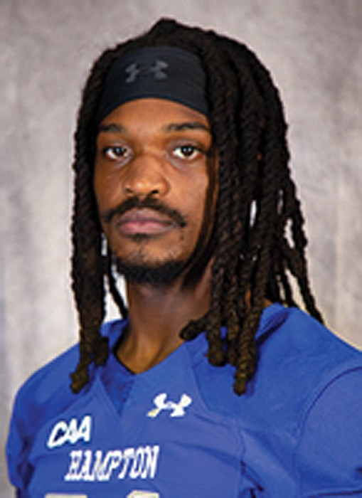 Jadakis Bonds was a shining star in a cloudy sky this past football season for Hampton University.