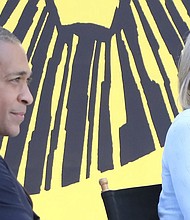 Amy Robach and T.J. Holmes, here on the sAmy Robach and T.J. Holmes, co-hosts of ABC News' "GMA 3," have been taken off the air following the public disclosure of a romantic relationship.
Mandatory Credit:	RW/MediaPunch/IPX/AP