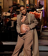 Host Keke Palmer during her 'Saturday Night Live' monologue on Saturday, December 3, 2022
Mandatory Credit:	Will Heath/NBC/Getty Images