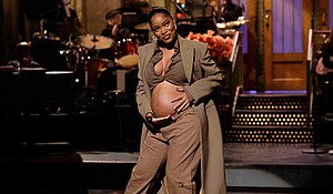Host Keke Palmer during her 'Saturday Night Live' monologue on Saturday, December 3, 2022
Mandatory Credit:	Will Heath/NBC/Getty Images