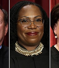 (L-R) Justices Samuel Alito, Ketanji Brown Jackson and Elena Kagan are pictured here in a split image.
Mandatory Credit:	Getty Images