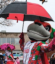 Highlights included The Richmond Flying Squirrels’ mascots Nutzy, right, and Nutasha, who were this year’s parade grand marshals.