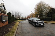 A hearse carrying the body of Congressman A. Donald McEachin leaves The Saint Paul’s Baptist Church on Wednesday following his homegoing service, which drew more than 600 people.