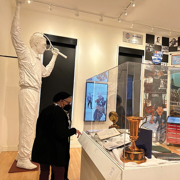 A steady stream of Maggie Walker and Armstrong High School alumni toured The Black History Museum and Cultural Center of Virginia last Friday for the final days of an exhibit that highlighted the history of the two arch rivals as part of the recent Armstrong-Walker Football Classic Legacy Project.
