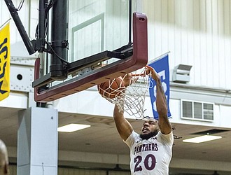 A fifth-year senior from Suffolk, Raemaad Wright scored 34 points, snared 16 rebounds, blocked two shots and more when VUU went against Augusta University on Dec. 3 at Barco-Stevens Hall.