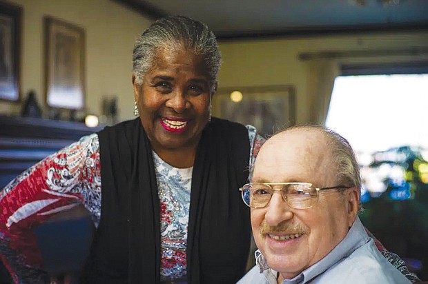 Paul Fleisher and his wife, Debra, at their home in Henrico County. The Fleishers have been married since 1975, eight years after the U.S. Supreme Court struck down laws prohibiting interracial marriage in the landmark case Loving v. Virginia.