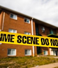 Homicide is a leading cause of death for children in the United States, a new study says. Crime scene tape surrounds the Robert Morris Apartments in Morrisville, Pennsylvania, on February 26, 2019.
Mandatory Credit:	Matt Rourke/AP