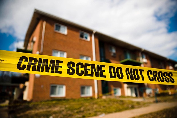 Homicide is a leading cause of death for children in the United States, a new study says. Crime scene tape surrounds the Robert Morris Apartments in Morrisville, Pennsylvania, on February 26, 2019.
Mandatory Credit:	Matt Rourke/AP