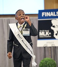 Ronnie Williams, winner of 2022 Houston Foley & Lardner MLK Jr. Oratory Competition