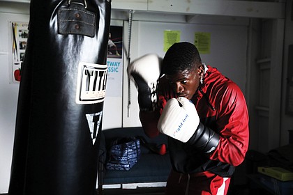Richmond welterweight boxer Jermoine Royster, 20, trains on Sept. 12 for an Oct. 8 bout against Quinton Scales of North Carolina.