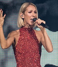 Celine Dion performing in 2019.
Mandatory Credit:	Alice Chiche/AFP/Getty Images