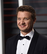 Jeremy Renner, here in 2016 in Beverly Hills, California, is in ICU recovering from two surgeries after being injured in snow plowing incident.
Mandatory Credit:	Anthony Behar/SIPPL Sipa USA/AP