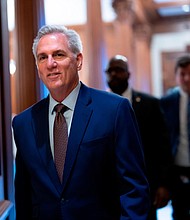House GOP leader Kevin McCarthy, here at the US Capitol in Washington in December 2022, seeks on Tuesday to lock down the support necessary to become the next speaker.
Mandatory Credit:	J. Scott Applewhite/AP