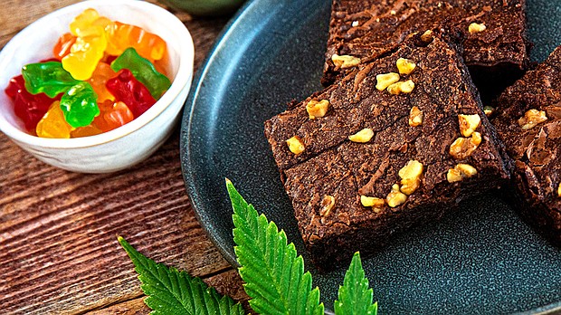 Many weed edibles look like candy or brownies.
Mandatory Credit:	skodonnell/E+/Getty Images