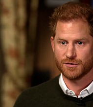 Prince Harry talked to Anderson Cooper for "60 Minutes."
Mandatory Credit:	From 60 Minutes