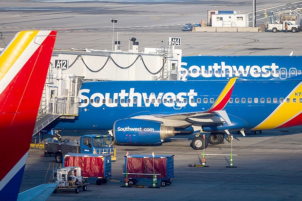 Southwest Airlines planes are pictured here at Baltimore Washington International Airport (BWI) on December 28.
Mandatory Credit:	Jim Lo Scalzo/EPA-EFE/Shutterstock
