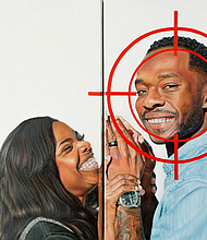 Madelyn Sneed Grays "Still a Negro III” 2022, oil on canvas, 20 x 32 inches

                (Images courtesy the artists and Nicole Longnecker Gallery)