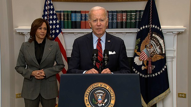 President Joe Biden on Thursday announces new migration programs as he prepares to visit the border on Sunday.
Mandatory Credit:	POOL