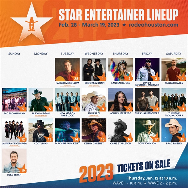 Houston Rodeo 2024 Lineup Announcement Today Wally Malvina