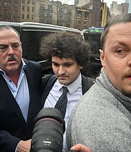 The US government moves to seize $450 million Robinhood stake linked to FTX founder, Sam Bankman-Fried. The disgraced crypto executive here arrives at the Manhattan federal court, New York, January 3.
Mandatory Credit:	Ed Jones/AFP/Getty Images