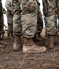 U.S. Army troops are pictured here in November 2018 in Donna, Texas.
Mandatory Credit:	Tamir Kalifa/Getty Images
