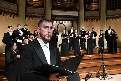 The Grammy® Award-winning Houston Chamber Choir, under the direction of Robert Simpson, presents the regional premiere of Sarah Kirkland Snider’s Mass for the Endangered with Loop38 on Saturday, Feb. 4 at St. John the Divine Episcopal Church; Singer Greg Goedecke

Credit: Jeff Grass Photography