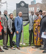 Houston Mayor Sylvester Turner, Dr. Rhea Lawson, and community leaders