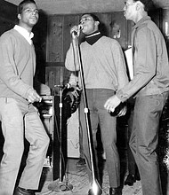 (Left to right) Charlie Fite, Frank Howard, and Herschel Carter at Club Stealaway, c. 1964. Courtesy of Frank Howard
