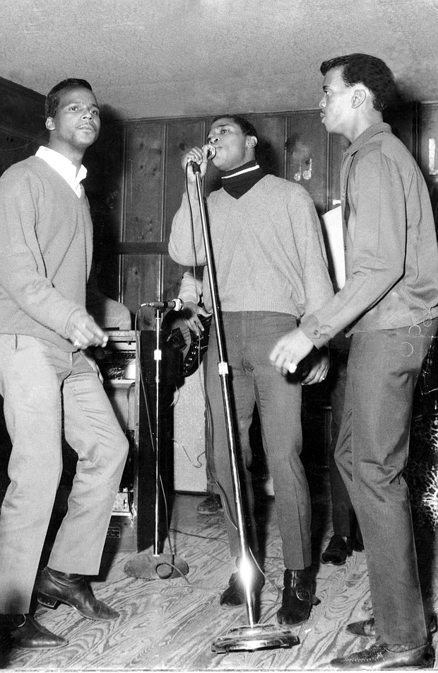 (Left to right) Charlie Fite, Frank Howard, and Herschel Carter at Club Stealaway, c. 1964. Courtesy of Frank Howard