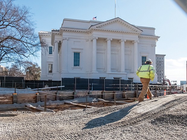 The Department of General Services continues work to excavate and construct a tunnel between the new General Assembly Building and the Capitol’s subterranean visitor center that opened in 2007. During the renovation, the Capitol building remains open to the public, but the closure affects the Capitol complex’s Meriwether Café, gift shop, exhibit area, press room and two meeting rooms.