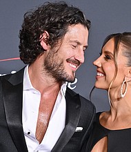 Jenna Johnson and Val Chmerkovskiy have welcomed a baby boy.
Mandatory Credit:	Axelle/Bauer-Griffin/FilmMagic/Getty Images