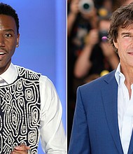 Jerrod Carmichael had a pitch for Tom Cruise and Church of Scientology in one of his Golden Globes jokes.
Mandatory Credit:	AP licensed