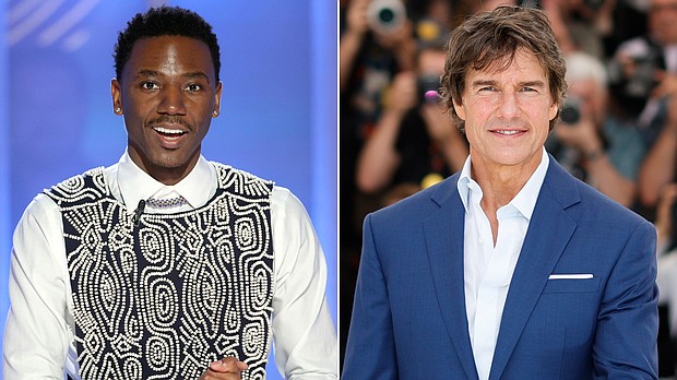 Jerrod Carmichael had a pitch for Tom Cruise and Church of Scientology in one of his Golden Globes jokes.
Mandatory Credit:	AP licensed