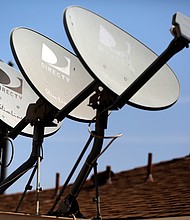 DirecTV has dropped Newsmax, a right-wing TV network, from its channel lineup over a carriage fee dispute.
Mandatory Credit:	Jonathan Alcorn/Reuters