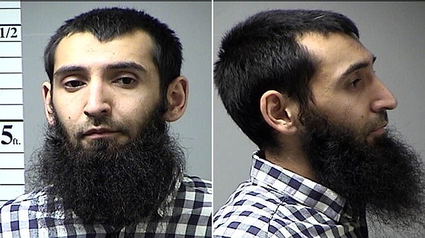 Sayfullo Saipov was found guilty of murder by a federal jury for using a rented truck to fatally strike eight people on a New York City bike path on Halloween Day in 2017.
Mandatory Credit:	St. Charles County, Mo., Dept of Corrections