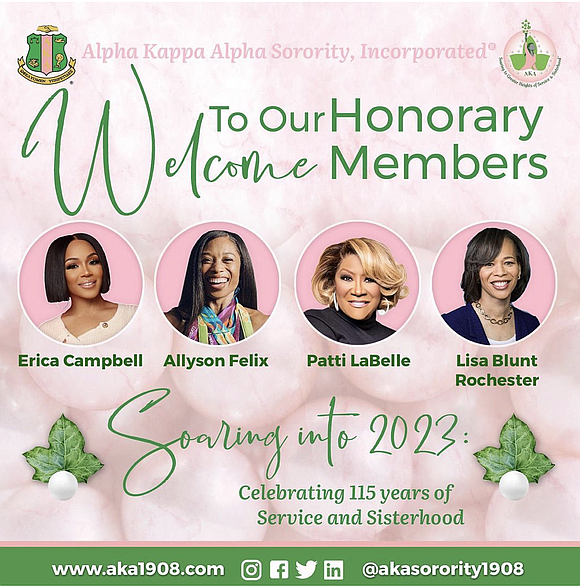 ALPHA KAPPA ALPHA SORORITY, INCORPORATED® INDUCTS FOUR HONORARY MEMBERS