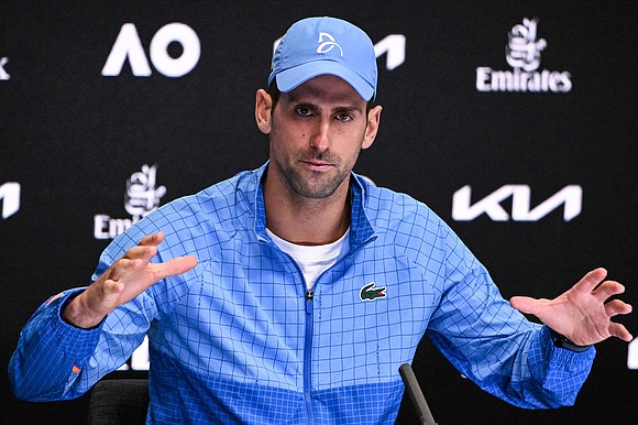 Novak Djokovic said his father, Srdjan, had "no intention" of supporting any kind of "war initiatives" after being filmed with …