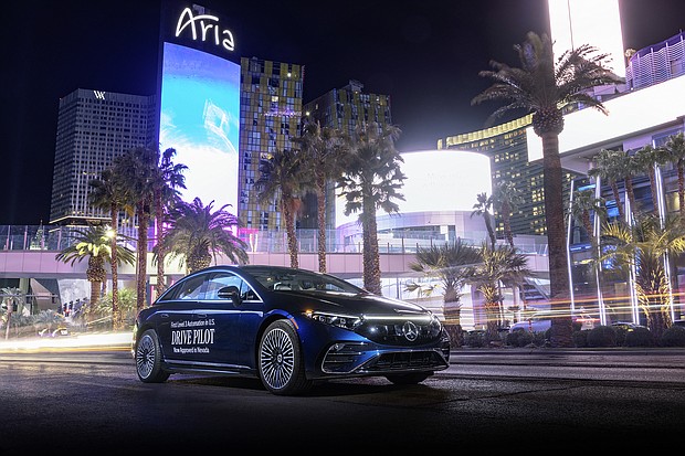 Mercedes-Benz will take a step towards offering a self driving car in the United States, or at least in some states, when it begins selling cars featuring its new Drive Pilot system.
Mandatory Credit:	Courtesy Mercedes-Benz AG