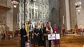 Traci Blackmon speaks during a news conference on Thursday, Jan. 19, 2023, at Christ Church Cathedral in St. Louis. A group of religious leaders who support abortion rights has filed a lawsuit challenging Missouri’s law that bans abortions in nearly all cases, saying lawmakers openly invoked their religious beliefs while drafting the measure and thereby imposed those beliefs on others who don’t share them. (AP Photo/Jim Salter)