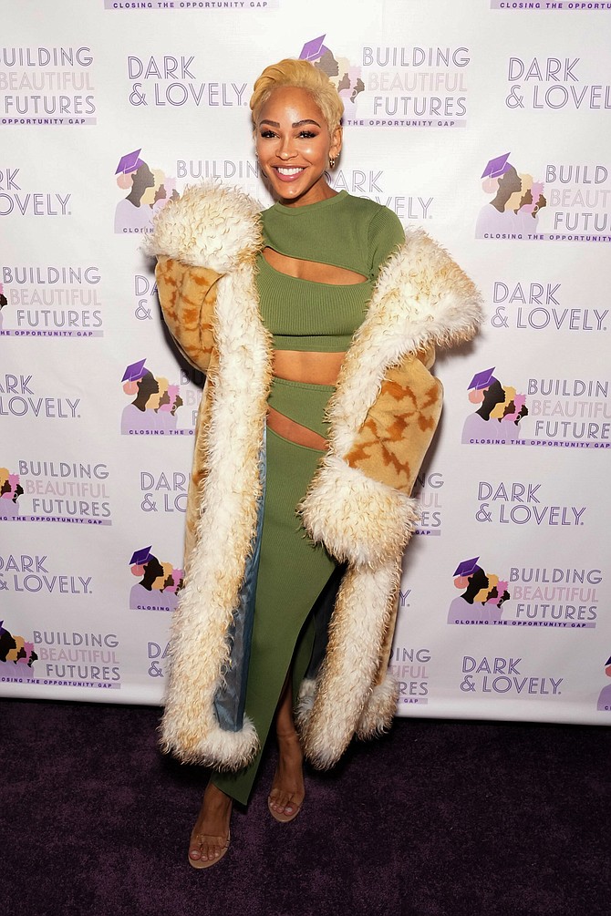 Meagan Good Attends Dark & Lovely's 'Making Bold Moves' Event Held in Support of it's Philanthropic Initiative, Building Beautiful Futures. PRNewsfoto/Dark & Lovely.