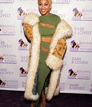 Meagan Good Attends Dark & Lovely's 'Making Bold Moves' Event Held in Support of it's Philanthropic Initiative, Building Beautiful Futures. PRNewsfoto/Dark & Lovely.
